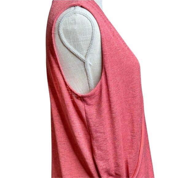 Liz Claiborne Top Chatleston Pink Criss Cross Wrap V neck Business Size Medium - Picture 7 of 11
